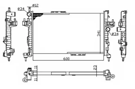 Радиатор NRF 54753A