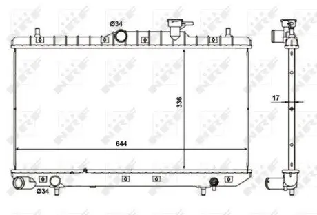 Автозапчасть NRF 56155