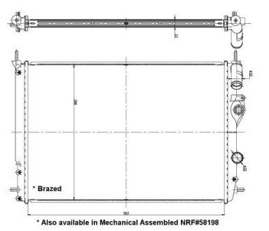 Автозапчасть NRF 56158