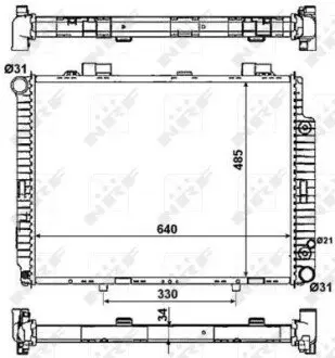 Радиатор NRF 58159