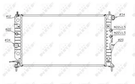 Радиатор NRF 58288