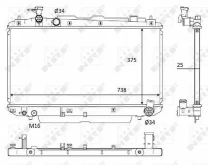 Автозапчасть NRF 58645