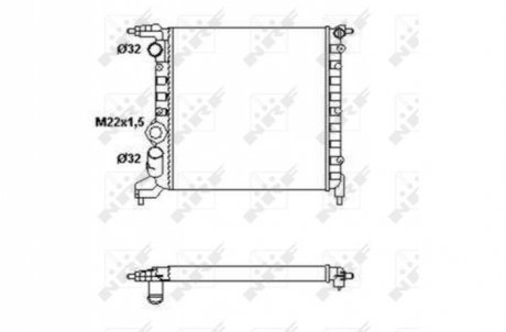 Радиатор, охлаждение двигателя NRF 58783 (фото 1)