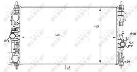 Радиатор NRF 59076