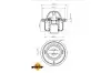 Фото Термостат Chevrolet Matiz 1.2/1.4 05-/Suzuki Swift/Jimny 1.3 84-01 (88°C) NRF (725146) зображення 5