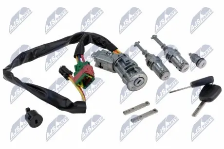 ЗАМОК ЗАПАЛЮВАННЯ (КОНТАКТНА ГРУПА) | CITROEN C2 2002-2010,C3 2002-2005/ZESTAW:STACYJKA+KOMPLET ZAMKУW+2 KLUCZYKI/ NTY EST-CT-005 Купити в Україні