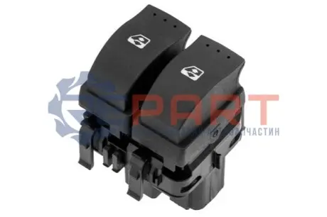 Кнопка электрического стеклоподъемника левая Renault Clio II/Megane II/Scenic II 2002- NTY EWS-RE-001 Купить в Украине