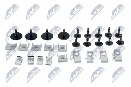 КОМПЛЕКТ КРІПЛЕНЬ ЗАХИСТУ ДВИГУНА | AUDI A4 B8 2007-,A5 8T 2007-/28 ELEMENTS/ NTY EZC-AU-034