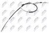 Фото Трос ручника (задній) (R) Fiat Doblo 01- (1736mm) NTY (HLR-FT-016) зображення 1