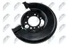 Захист колодок ручника MB Sprinter/VW LT 96-06 (L) (однокатк.) NTY (HTOME005) зображення 2