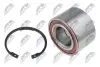 Підшипник маточини (задньої) Opel Omega A/B 87-03 (37x74x45)(к-кт) NTY (KLTPL003) зображення 1