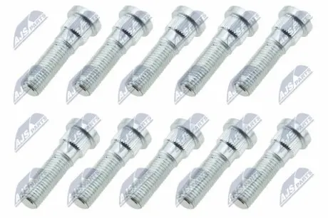 КОМПЛЕКТ ШПИЛЬОК КОЛЕСА | CHRYSLER VOYAGER -00, PACIFICA 04-, DODGE CARAVAN -00 /10PCS/ NTY KSP-CH-005
