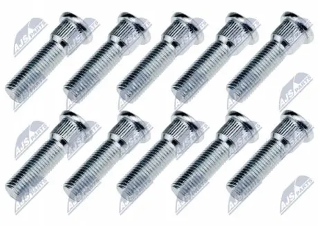 КОМПЛЕКТ ШПИЛЬОК КОЛЕСА | TOYOTA LANDCRUISER 90-02, 02-09 /ЗАД СТУПИЦА/10 PCS/ NTY KSP-TY-002