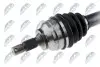 ПІВВІСЬ | CITROEN C4 1.6,2.0 04-, C4 PICASSO/GRAND PICASSO 2.0 07-, PEUGEOT 3.0 1.6,2.0 00- /ЛІВ,ATM/ NTY (NPW-CT-053) зображення 3