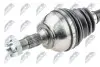Піввісь (передня) Citroen C3/Opel Crossland 17- (L) (37x25/615) (АКПП 6-ступка) NTY (NPWCT101) зображення 3