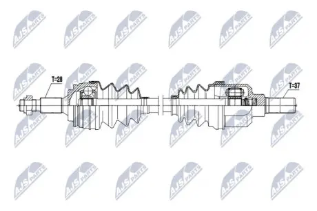 ПОЛУОСЬ NTY NPW-CT-145