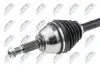 Піввісь Ford Connect 02- (L) (25x26x632) NTY (NPW-FR-055) зображення 3