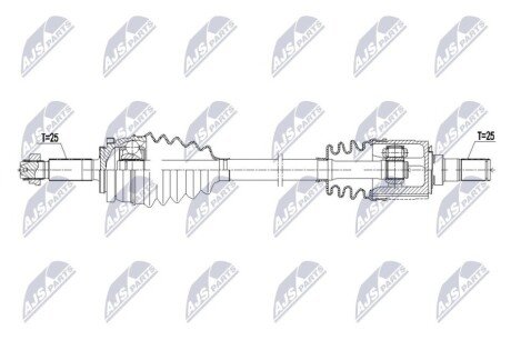 ПОЛУОСЬ NTY NPW-KA-410