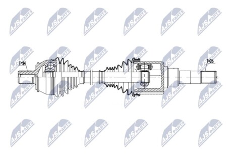 Полуось NTY NPW-ME-183