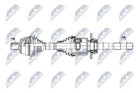 Полуось NTY NPW-ME-184