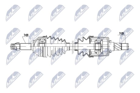 Напіввісь NTY NPW-NS-170