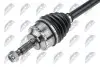 Фото Піввісь Renault Kangoo 1.5 dCi 01- (L) (21x634x26T) (+ABS) d=29.95 NTY (NPW-RE-013) зображення 3