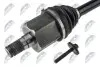 ПІВВІСЬ | VOLVO S80 2.5T 2007-2013 AT LH VOLVO S60 II D3/D4/D5 10-15, S80 II D5, 2.5T 07-, V60 D3/D5 10-16, V70 III D3/D4 10-15 /ЛІВ, ATM/ NTY (NPW-VV-023) зображення 2
