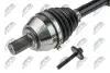 ПІВВІСЬ | VOLVO S80 2.5T 2007-2013 AT LH VOLVO S60 II D3/D4/D5 10-15, S80 II D5, 2.5T 07-, V60 D3/D5 10-16, V70 III D3/D4 10-15 /ЛІВ, ATM/ NTY (NPW-VV-023) зображення 3
