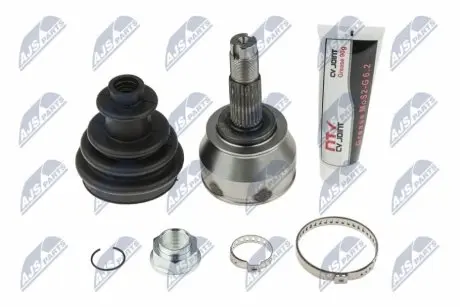 Фото ШАРНІР РІВНИХ КУТОВИХ ШВИДКОСТЕЙ | FIAT GRANDE PUNTO 1.3JTD, 1.4T 08-, PUNTO EVO 1.3JTD,1.4,1.6JTD 09-, PUNTO 1.3JTD,1.4T 12-, DOBLO 1.3JTD 10-, ALFA ROMEO MITO 08- NTY (NPZ-FT-056) зображення 1