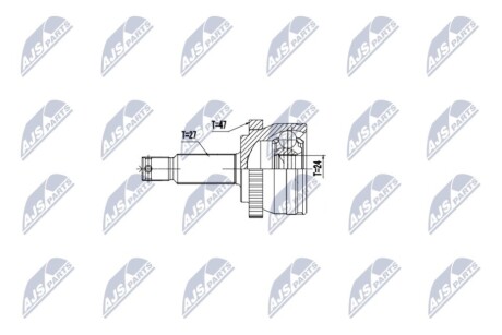 ШРУС (кулак поворотний) NTY NPZ-KA-368