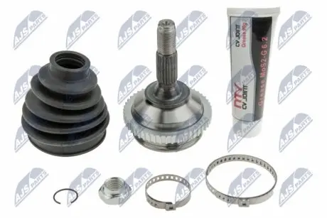 Фото ШАРНІР РІВНИХ КУТОВИХ ШВИДКОСТЕЙ | PEUGEOT 206 1.1 44KW,1.4 55KW 98-,1.6 65KW 98-00,1.4HDI 50/70KW 01- /+ABS/ NTY (NPZ-PE-020) зображення 1