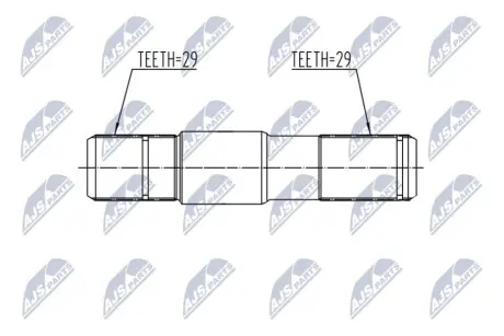 Полуось NTY NWP-CH-002