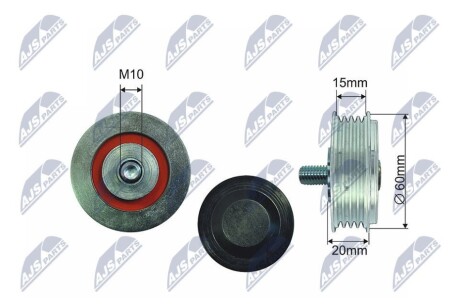 Ролик ременя приводного NTY RNKAU036