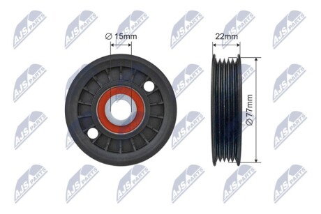 РОЛИК РУЧЕЙКОВОГО РЕМНЯ NTY RNK-AU-077