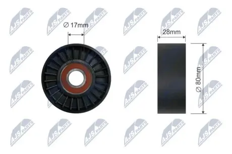 РОЛИК РУЧЕЙКОВОГО РЕМЕНЯ | BMW E39 535I-540I, X5 4.4I 4.6IS NTY RNK-BM-068