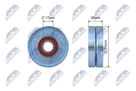 Ролик ременя приводного NTY RNK-CH-042