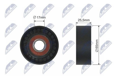 Ролик ременя приводного NTY RNK-CT-044