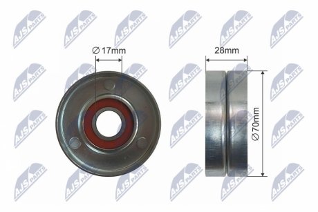 Ролик ременя приводного NTY RNKKA004