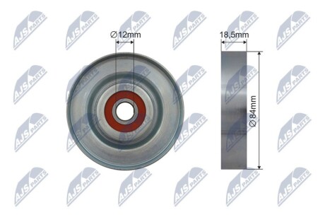 РОЛИК РУЧЕЙКОВОГО РЕМНЯ NTY RNK-NS-047