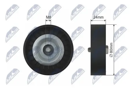 Фото РОЛИК РУЧЕЙКОВОГО РЕМЕНЯ | SAAB 900 II, 9-5 2.0/2.3/2.3ALK 07.93-12.09 NTY (RNK-SA-003) зображення 1