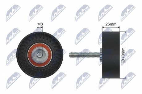 РОЛИК РУЧЕЙКОВОГО РЕМНЯ NTY RRK-FR-006