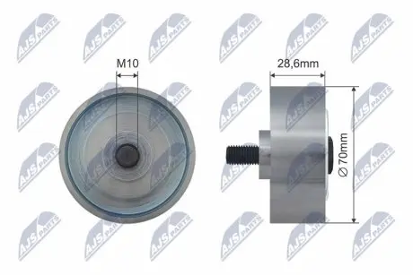 Фото Ролик ременя приводного NTY (RRKTY004) зображення 1