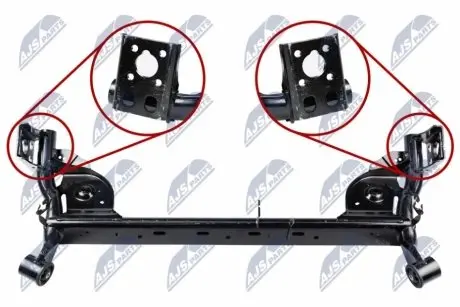 ПІДРАМНИК ПІДВІСКИ ЗАД. | DACIA SANDERO 12-, LOGAN 12- NTY ZRZRE037 Купити в Україні