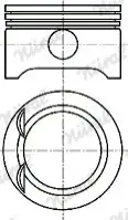 Поршень 72,5 (STD) OPEL AGILA A, CORSA B, CORSA C 1.0 11.96-12.07 NURAL 87-102700-00