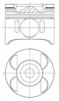 Поршень 83 (STD) MERCEDES A (W169), B SPORTS TOURER (W245) MITSUBISHI COLT, COLT VI SMART FORFOUR 1.5D/2.0D 08.04-06.12 NURAL 87-427500-00