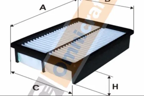 Фото Фільтр повітряний Nissan Pixo/Suzuki Alto 1.0 09- Omnicraft (2133604) зображення 1