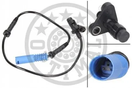 Датчик ABS (передній) BMW 5 (E39) 2.0i-4.5i 95-04 M47/M52/M54/M51/M57/M62 Optimal 06S006