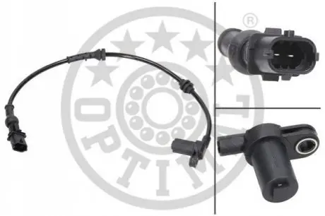 Датчик ABS (передній) Opel Combo 01-/Renault Trafic 2.5CDTi 06- (490mm) Optimal 06S038