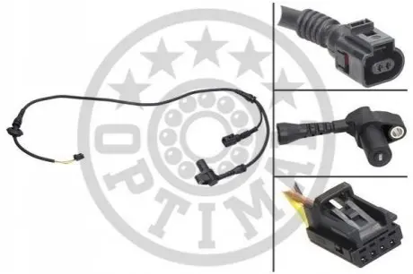 Датчик ABS (передній) Audi A4 00-09/A6 97-05 Optimal 06S065