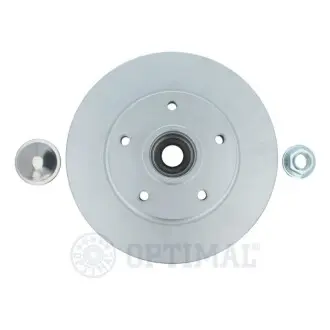 Диск гальмівний (задній) Renault Megane IV 15- (260x8) (+ABS) (з підшипником) Optimal 702983BS5 Купити в Україні